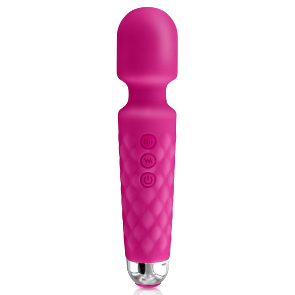 Vibromasseur wand rose 20 vitesses USB 